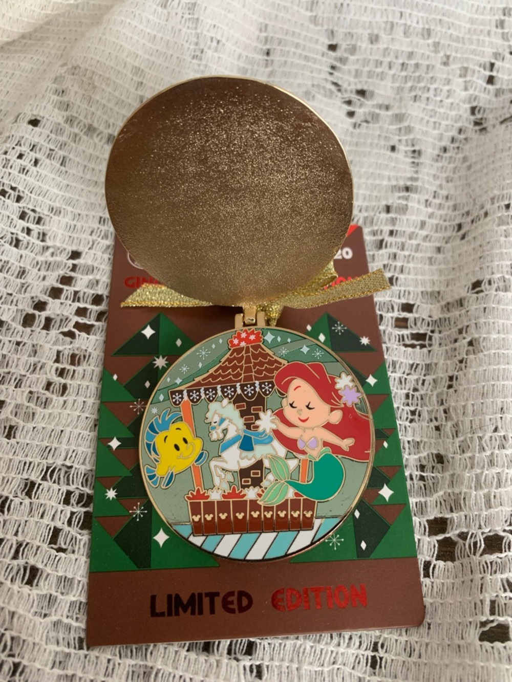 Disney Pin Christmas Gingerbread Ariel LE 3,000 Disney's Beach Club